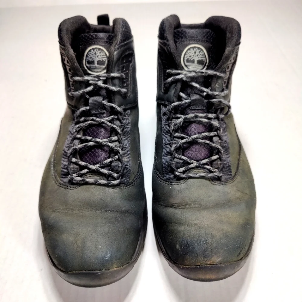 Timberland Solar Wave Black Nubuck Leather Boots Outdoor Men's Shoes Size 12